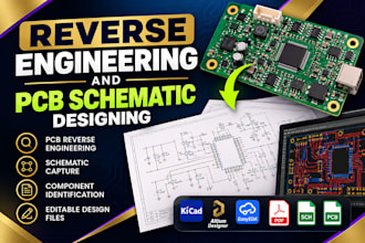 reverse engineer pcb circuits and design electronic schematics