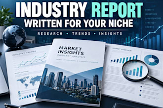 write an industry report for your niche