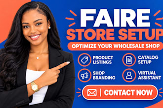 do faire marketing shop branding virtual assistant faire wholesale store setup