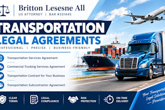 draft a robust transportation subcontractor agreement as an atty
