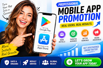 gain 800k app install mobile app sign up app promotion to increase USA downloads