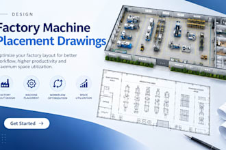 draft factory machine placement drawings