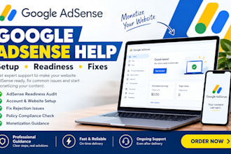 fix and get your google adsense approval, setup and website monetization