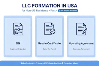 form llc in USA with ein for non residents