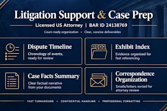 organize complex legal correspondence and emails for attorney review