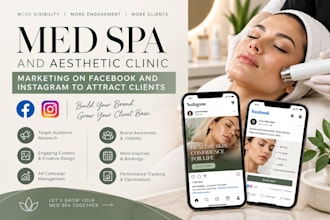 med spa and aesthetic clinic marketing on facebook, instagram to attract clients