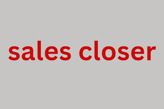 be your sales closer, sales rep, sales developer