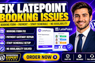 fix latepoint booking form payment staff schedule and no availability issue