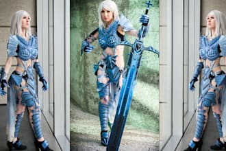 custom anime cosplay costume armor weapon pepakura evafoam 3d printable stl file