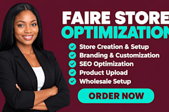 faire store creation faire optimization faire branding faire SEO product upload