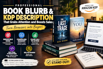 write a catchy book blurb and amazon kdp book description