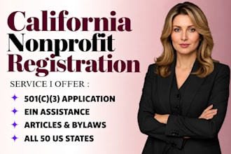 register US nonprofit, file 501c3, ein and california nonprofit