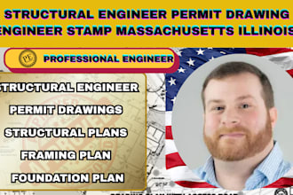 structural engineer permit drawing engineer stamp massachusetts illinois