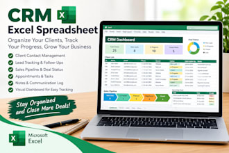 create crm excel spreadsheet too track your progress