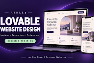 design or redesign a modern responsive lovable website