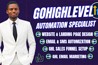 gohighlevel website go high level automation sale funnel expert ghl landing page