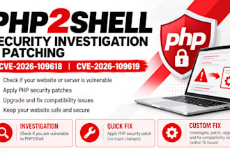 fix php2shell vulnerabilities and secure your PHP website or server