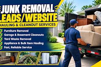 junk removal leads hauling website cleaning lead lawn care junk removal website