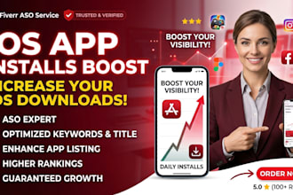 aso expert, increase IOS app install aso mobile app promotion game app marketing