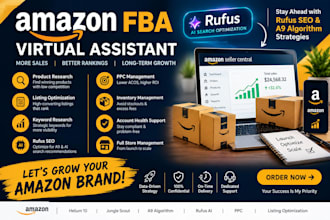 be your expert amazon fba virtual assistant for rufus SEO and PPC management