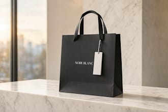 create custom paper shopping bag packaging