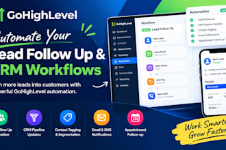 automate gohighlevel lead follow up and CRM workflows