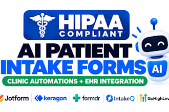 do hipaa patient intake form, automation and ehr integration for clinics