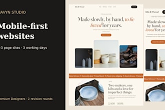 design a modern responsive landing page or one page website