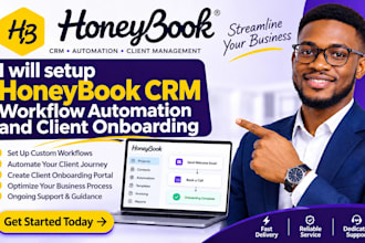 setup honeybook CRM workflow automation and client onboarding