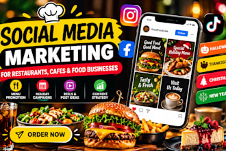 do restaurant cafe food social media marketing and holiday promotion