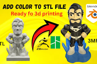 add color stl files, split 3d models convert  stl to 3mf for bambu lab printing
