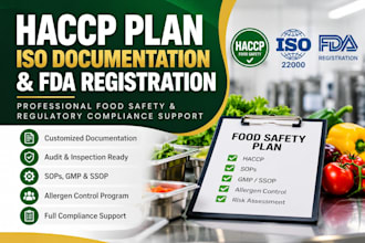 write full haccp plan food safety plan hazard analysis and allergen control