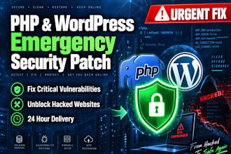 fix critical PHP wordpress vulnerability emergency patch and restore website