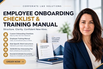 create your employee onboarding checklist and training manual
