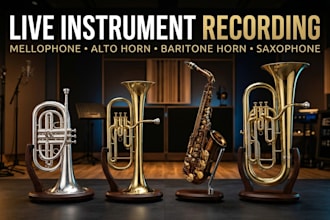 record mellophone, alto horn, baritone horn, saxophone for your song