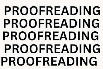 proofread your novel or manuscript