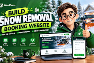 build snow removal booking website winter service quote form lead generation