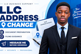 change your llc address and prepare filing documents