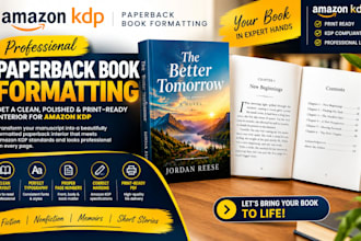 format your paperback book for amazon KDP