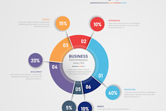 design professional business infographic and data visualization