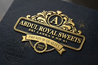 design vintage luxury gold silver elegant corporate logo