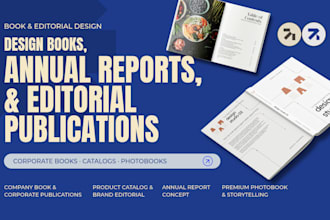 design books, annual reports, and editorial publications