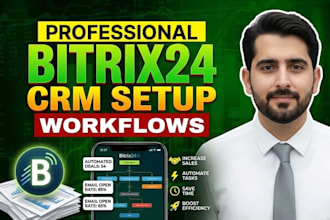 setup bitrix24 CRM automation workflow email campaign in bitrix24