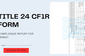 prepare title 24 cf1r forms for california adu permit, garage conversion permits