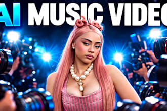 do ai music video, high quality ai music video for tiktok youtube engagement