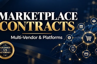 draft custom online marketplace contracts as a licensed US lawyer
