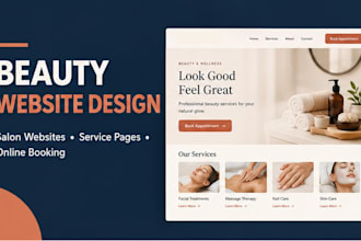 build, redesign a professional beauty salon website on wix