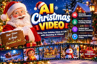 create stunning ai christmas video,black friday ads,cinematic ai christmas video