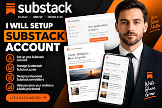 setup substack account manage substack substack newsletter