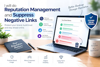 do reputation management and suppress negative links